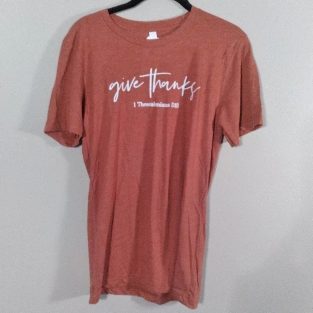 Elly and Grace Give Thanks T Shirt Thessalonians